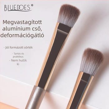 8 darabos szemkörnyéki ecsetkészlet: szemhéj ecset, orrkontúr ecset, eyeliner ecset, satírozó ecset