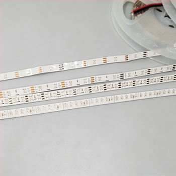 5 mm programozható RGB LED-szalag folyó gradiens effektusokkal autó hangulatvilágításhoz, 5V