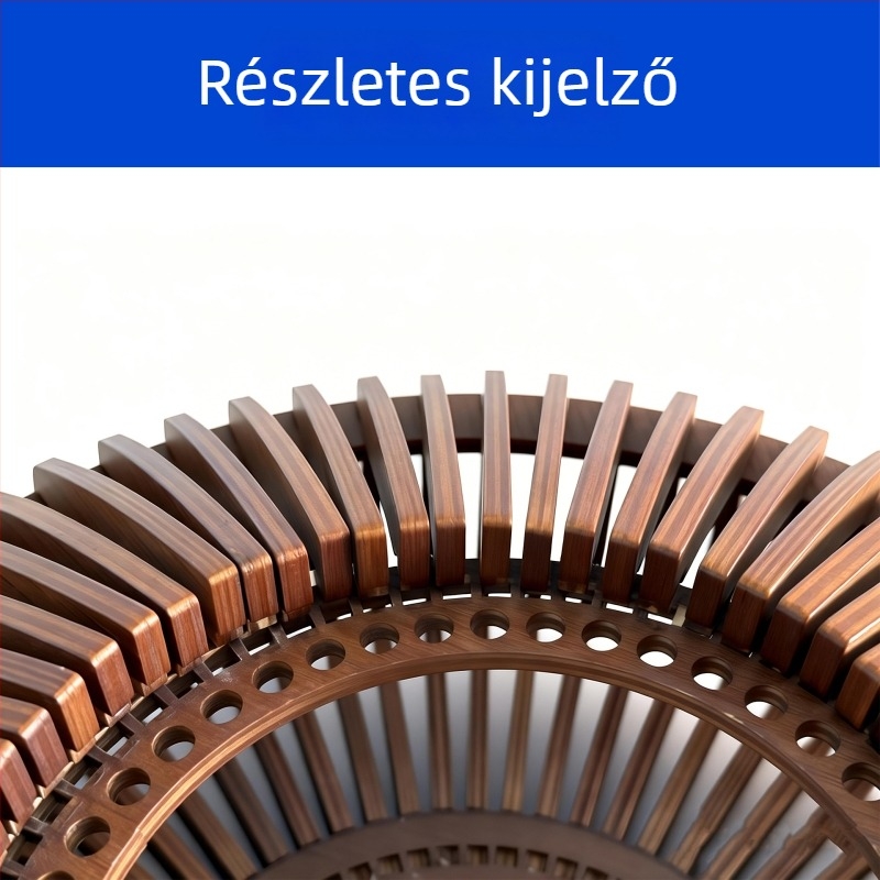 Vintage fa lámpabúra függő- és állólámpához, természetes fa színű, kávézó-stílusú világítás kiegészítő