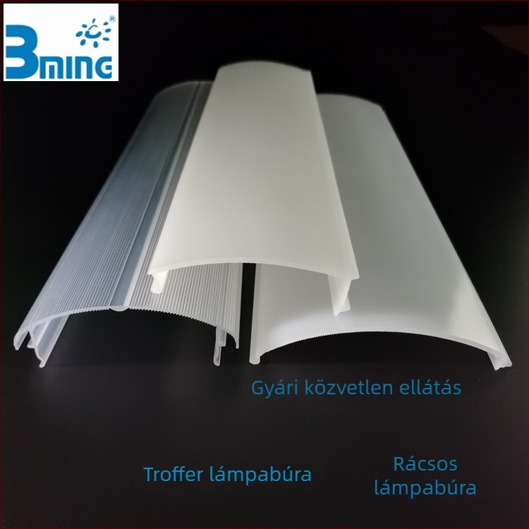 PC/PMMA extrudált lámpabúra Troffer- és grille világításhoz, személyre szabott formakészítés