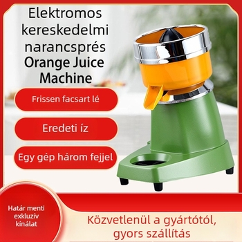 Elektromos citrusfacsaró citromhoz, mangóhoz és narancshoz – nagy átmérőjű betöltőnyílás, kereskedelmi használat