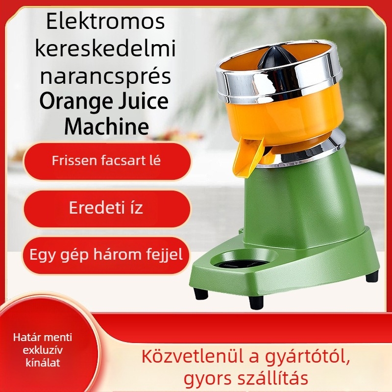 Elektromos citrusfacsaró citromhoz, mangóhoz és narancshoz – nagy átmérőjű betöltőnyílás, kereskedelmi használat
