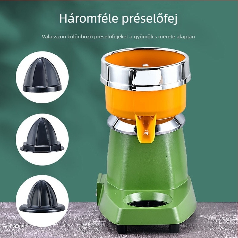 Elektromos citrusfacsaró citromhoz, mangóhoz és narancshoz – nagy átmérőjű betöltőnyílás, kereskedelmi használat