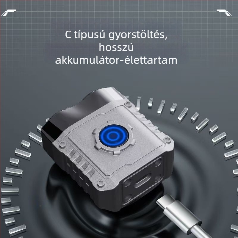 Vízálló mini elektromos borotva férfiak számára, utazó méret, forgó kétfejű fej, alumíniumötvözet test, nedves/száraz használat, újratölthető