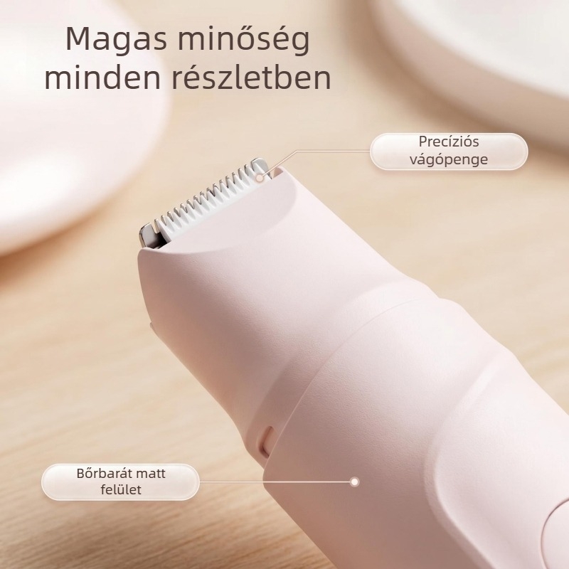 AiBi elektromos borotva nőknek — többfejű szőrtelenítő készülék intim zónákhoz és hónaljhoz, nedves és száraz használatra
