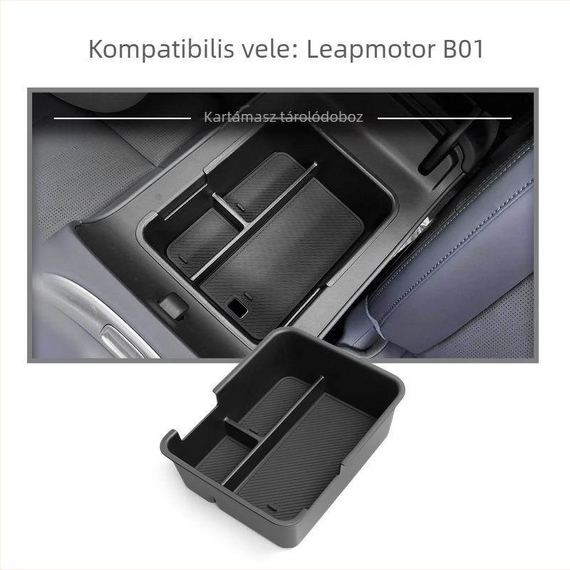 Leapmotor B01-hez könyöklő tároló – 25 modellel kompatibilis, középkonzol-autószervező