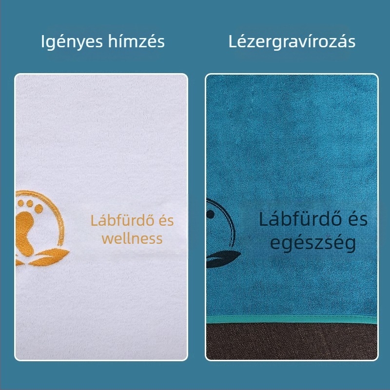 Négy darabos kanapé-törölköző lábfürdőhöz, csúszásmentes, pedikűr és fültisztítás szolgáltatásokhoz