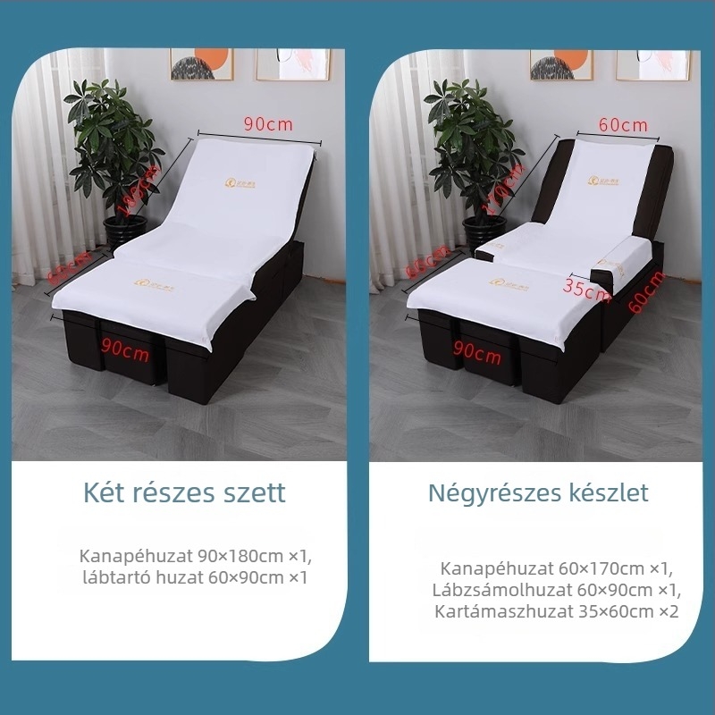 Négy darabos kanapé-törölköző lábfürdőhöz, csúszásmentes, pedikűr és fültisztítás szolgáltatásokhoz
