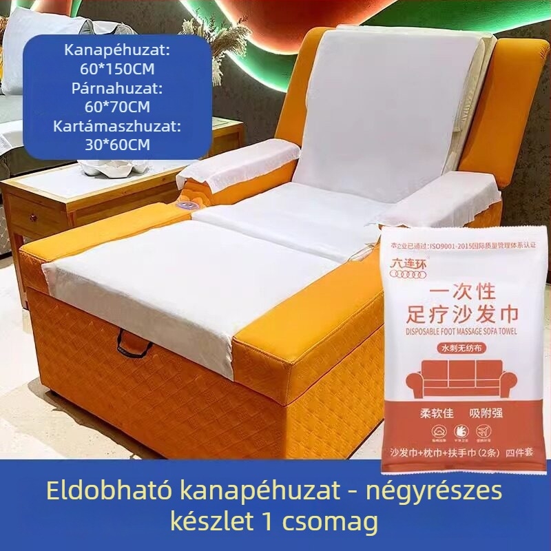 Négy darabos kanapé-törölköző lábfürdőhöz, csúszásmentes, pedikűr és fültisztítás szolgáltatásokhoz
