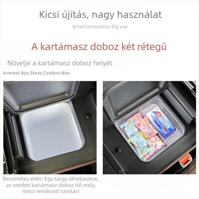Denza Z9GT: Kartámasz tárolórekesz a középkonzolhoz – belső kiegészítők