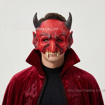 Piros szellemmaszk PU habból, Halloween és Mardi Gras jelmezekhez