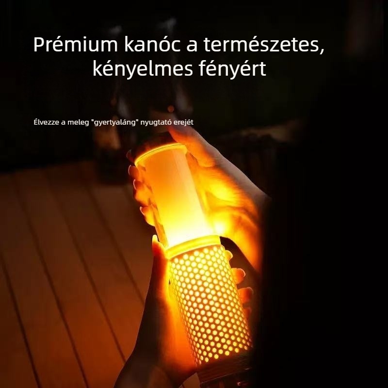 Kibővíthető, tölthető kempinglámpa kültéri használatra, két színű hangulatvilágítással, mágneses munkalámpa és hordozható sátorlámpa