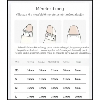 Forest Mist mintás leválasztható műköröm tapasz, fehérítő fényterápiával, rövid körmökhöz, őszi-téli manikűr