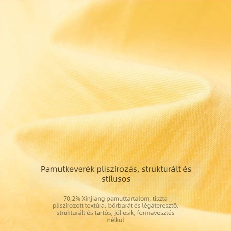 Sárga plisírozott midiszoknya fodros szegéllyel, magas derékrész, nőknek, 2026 tavasz