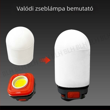 Universal silikon lámpabúra kültéri kempingezéshez – anti-glare, diffúz fény