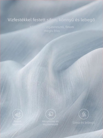 Női chiffon ruha, elegáns, kiváló minőségű, 2025 tavasz, midi hosszúságú