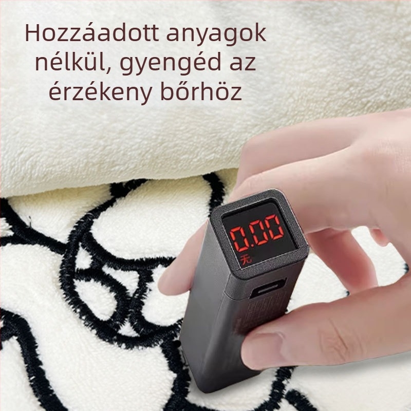 Vastag korallflíis kéztörlő fürdőszobába, rendkívül nedvszívó, dupla rétegű, akasztóval