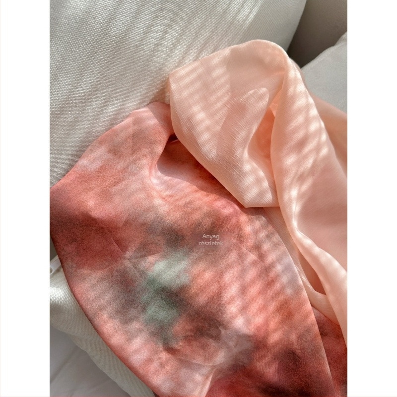 Sena 2026 tavasz-nyári elegáns tündérszerű chiffon hosszú ruha és kardigán, tie-dye mintázatú két részes szett