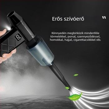 Kézi ventilátor brushless motorral, nagy sebességű turbina, kompakt kivitel, USB töltés, beépített 2000–4000 mAh akkumulátor, külső használatra