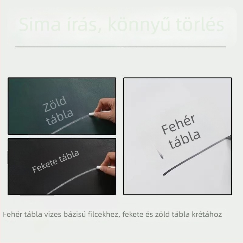 Krétatábla-hatású falikárpit, öntapadós, törölhető és eltávolítható, otthonra és irodába, gyerekek oktatásához