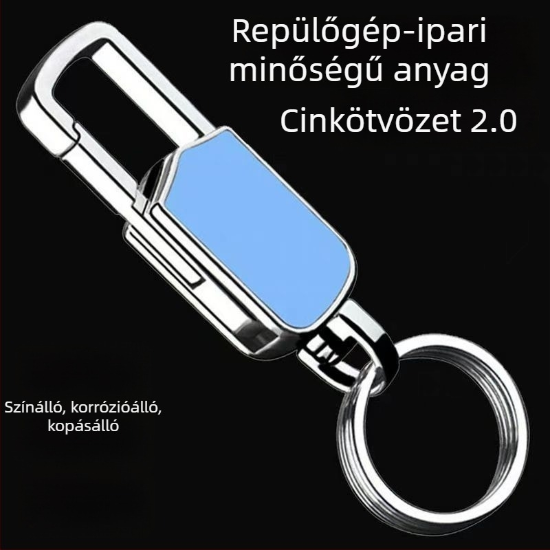 Férfiaknak szóló, hordozható, multifunkciós fém kulcstartó fidget spinnerrel és üvegnyitóval
