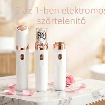 Kétfejű elektromos arcszőrzet-eltávolító, kompakt 2-in-1 szőrtelenítő eszköz az archoz