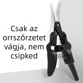Orrszálvágó, második generáció, precíz orrszál-olló, fejlesztett önvisszahúzó mechanizmus, szemöldök formázásához