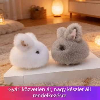 2026 mini aranyos nyérc szőrme plüss, kis jade nyuszi, autókulcstartó medál, hátizsákra illő születésnapi dekoráció nőknek