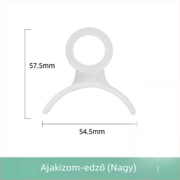 Gyerekeknek szóló ajakizom-tréner: a gyenge masseter izmok korrigálása, szájon át történő légzés, íny látható mosoly, előreeső száj