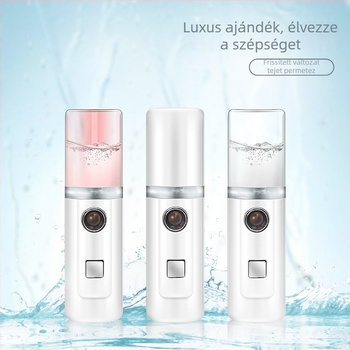 Nano spray hidratáló készülék arcra, hordozható, újratölthető szépségápoló eszköz hideg permettel
