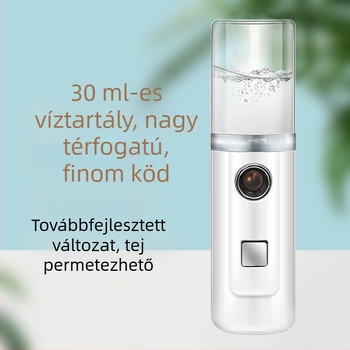 Nano spray hidratáló készülék arcra, hordozható, újratölthető szépségápoló eszköz hideg permettel