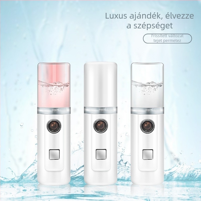 Nano spray hidratáló készülék arcra, hordozható, újratölthető szépségápoló eszköz hideg permettel