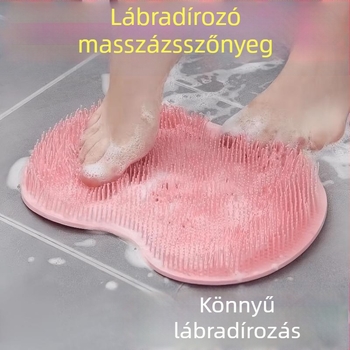 Szilikon talp- és hátsó masszázs matrac, fürdőszobába, zuhanyzáshoz, falra szerelhető