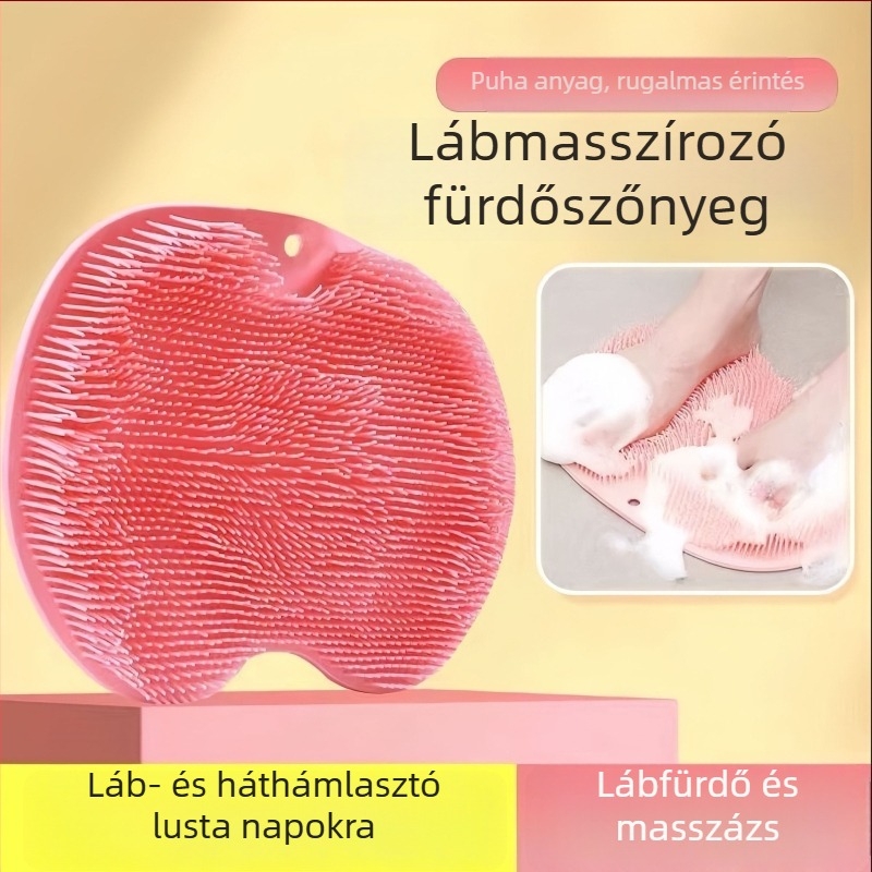 Szilikon talp- és hátsó masszázs matrac, fürdőszobába, zuhanyzáshoz, falra szerelhető