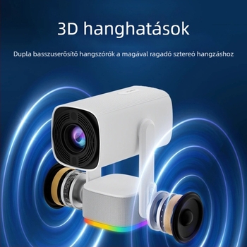 K2 hordozható otthoni mozi projektor, 720p