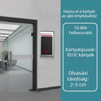 Vízálló fémből készült hozzáférés-ellenőrző készülék kártyaolvasóval és üvegpanellel, fagytűrő