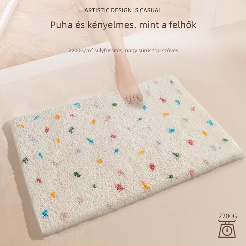 Vízfelszívó, csúszásmentes fürdőszobai padlómat WC-hez, hálószobához és nappaliba