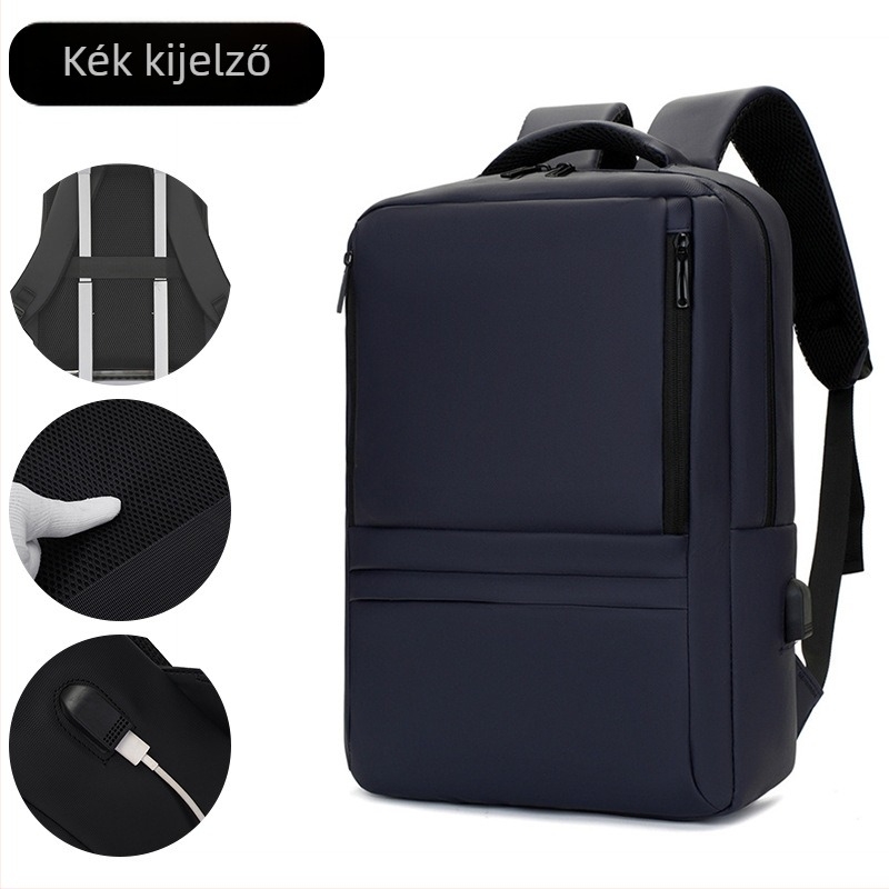 Uniszex üzleti-úti hátizsák 15 hüvelykes laptophoz, stílusos és sokoldalú, kapacitás 20 L alatt