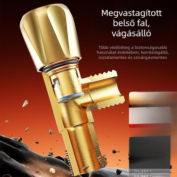 Meleg- és hideg vízhez 90 fokos oldalcsap, háztartási használatra