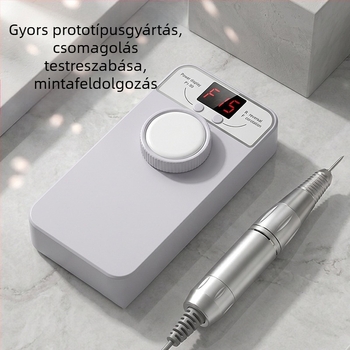 Hordozható körömcsiszoló, újratölthető eltávolító és polírozó, tartós, testre szabható szín és logó