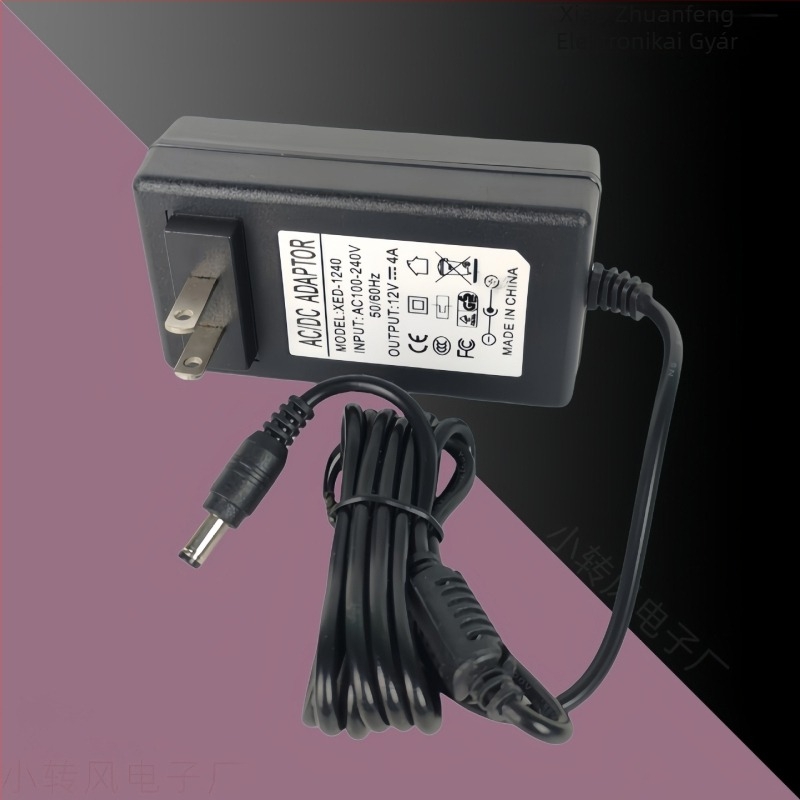 DC 12V tápegység LED világításhoz és elektromos szerszámokhoz, kábellel, 2A/4A, transzformátor csiszoló/fúróhoz, dugó 5.5x2.5 mm