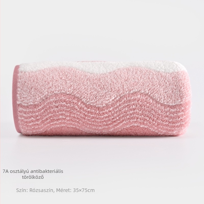 Új 7A vast korallos fleece törölköző, puha és nagyon nedvszívó, nem hullik, mintázat vízhullám, uniszex