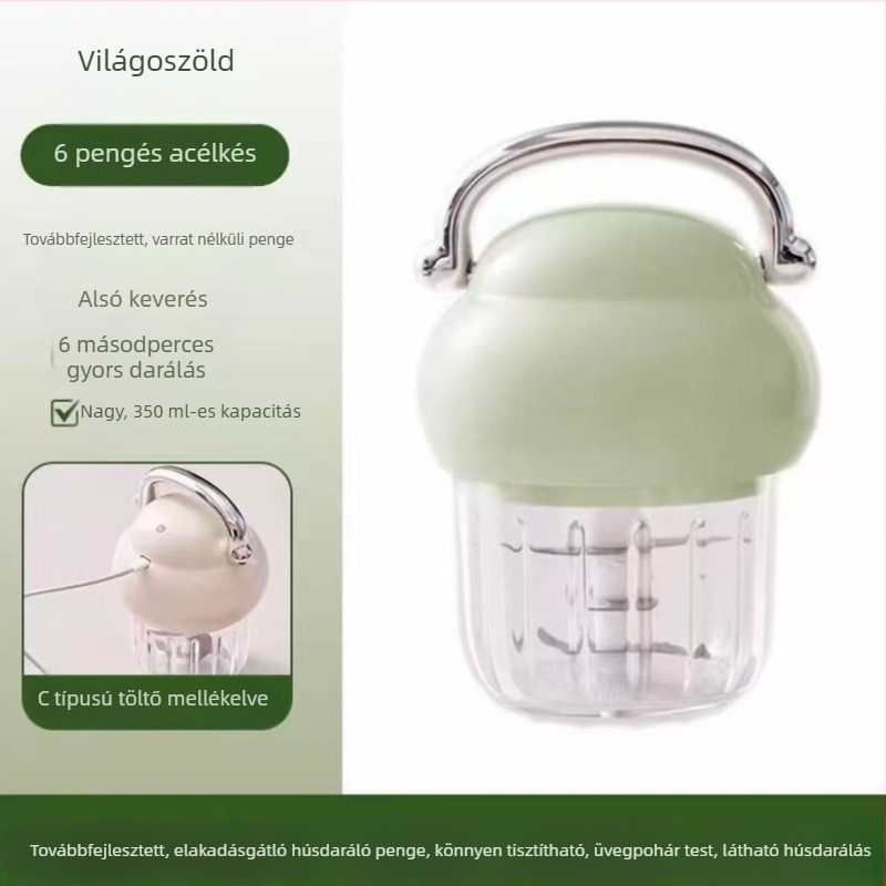 Szabadalmaztatott elektromos fokhagymanyomó és babaélelmiszer-feldolgozó, új otthoni modell, testre szabható