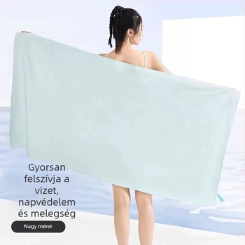 Gyorsan száradó törölköző úszáshoz, strandon és fürdéshez; női sporttörölköző, nedvszívó és meleg, hordozható edzéshez és spa köntös