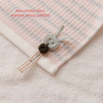 100% pamut géz babatörölköző, A osztályú antibakteriális, téglalap alakú, 25×50 cm, rajzfilm mintával