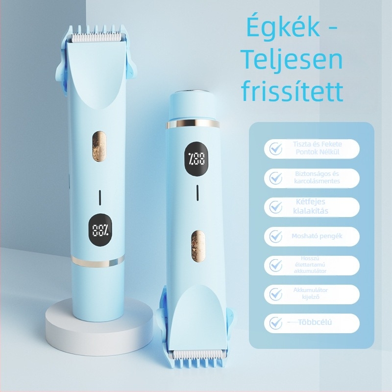 Női elektromos szőrtelenítő készülék, több fejjel, digitális kijelzővel, hordozható, dupla fejű
