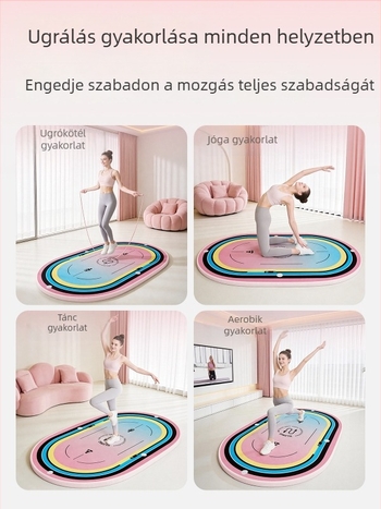 Ugrókötél-matrac: ütéscsillapító, csúszásmentes, zajcsökkentő, vastag beltéri jóga és edzés matrac, méret 120×80 cm