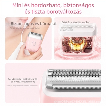 Női elektromos szőrtelenítő készülék, hordozható fájdalommentes szőrtelenítés intim területekre, otthoni használatra