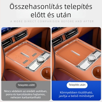 Zhijie V9 középkonzolhoz tervezett szilikon vezeték nélküli töltőpad, V9-hez készült csúszásmentes belső autó kiegészítő