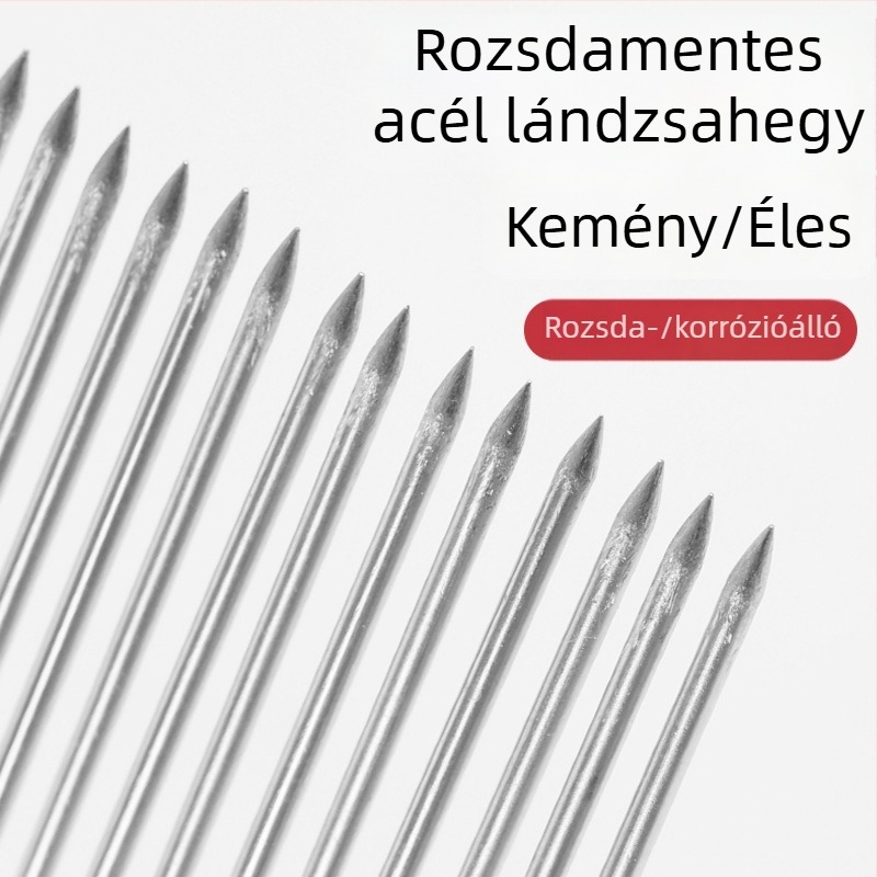 Rozsdamentes acélból készült többágú halászvilla fésűs fejjel